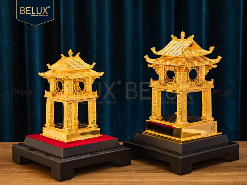 Mô hình khuê văn các mạ vàng 24k